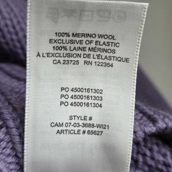 Wilfred 100% Merino Harper Soft Lilac Purple Cropped Sweater EUC Sz 2X - Picture 7 of 13